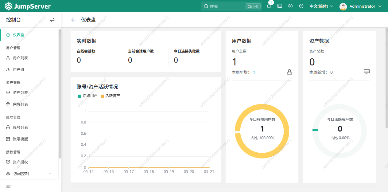 JumpServer 控制台