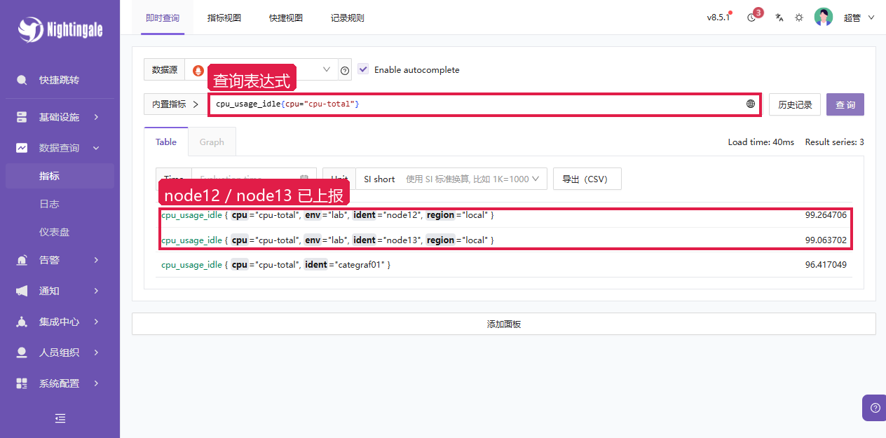 N9E 指标查询